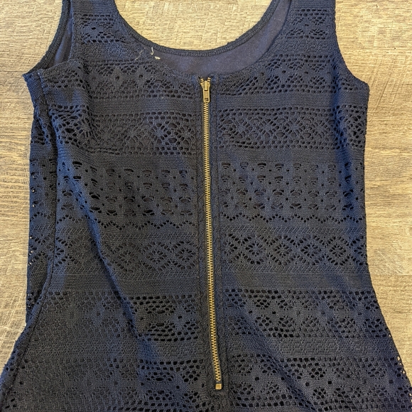 Dynamite Navy Lace Bodycon Dress - Small - Picture 3 of 4